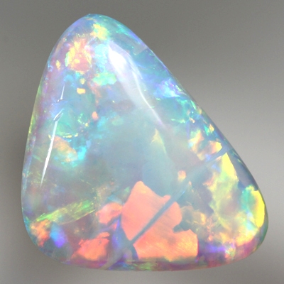 SOLID CRYSTAL OPAL Bursting with fire colours 